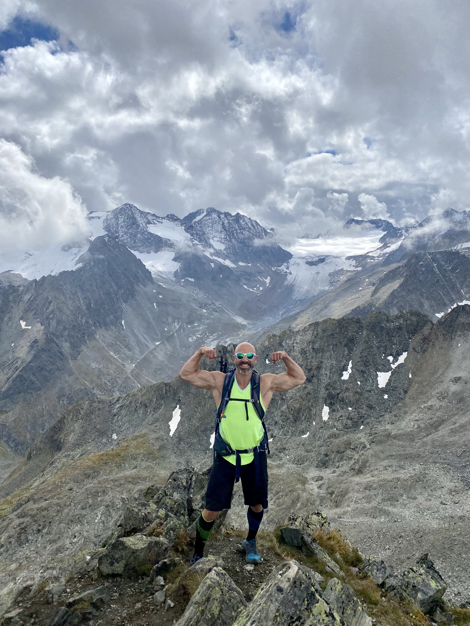 Sascha Schmunk am Berggipfel