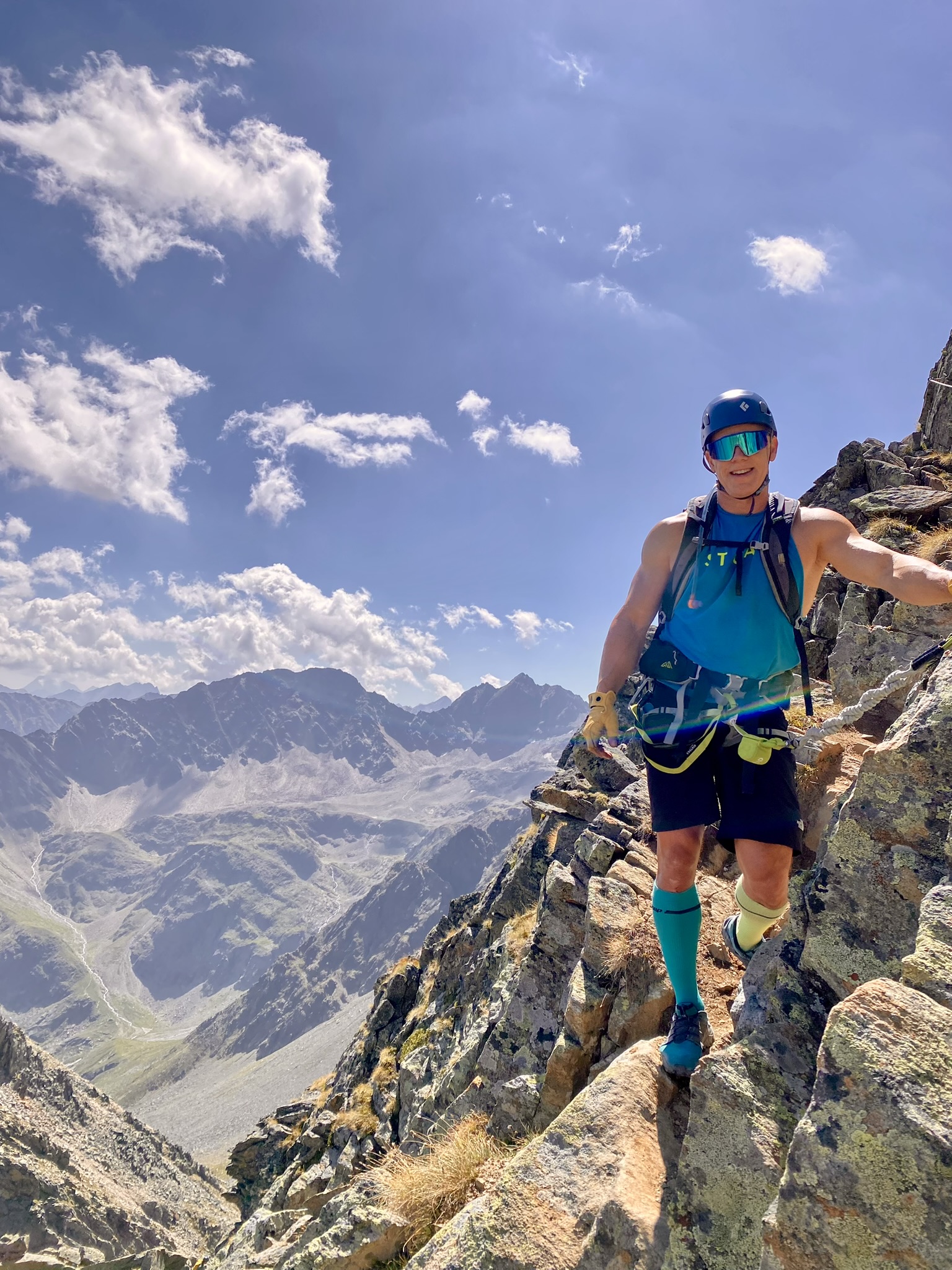 Sascha Schmunk beim Bergsteigen